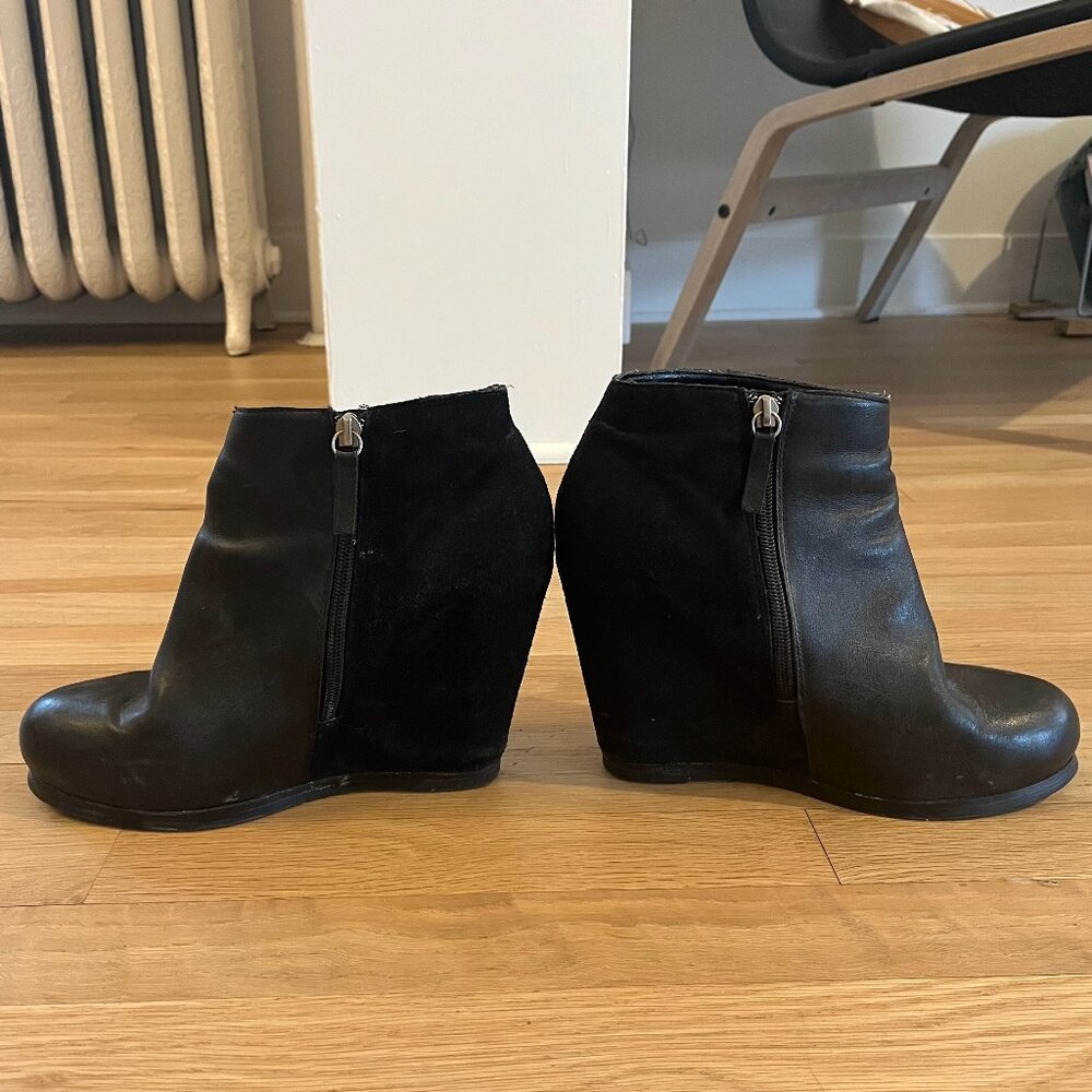DV by Dolce Vita Leather & Suede Wedge Boots - Size 10/41